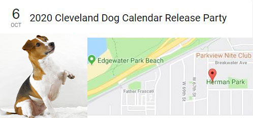 October 6 - 2020 Cleveland Dog Calendar Release Party