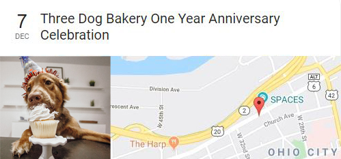 December 7-8 - Three Dog Bakery One Year Anniversary Celebration