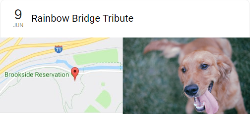 June 9 – Rainbow Bridge Tribute