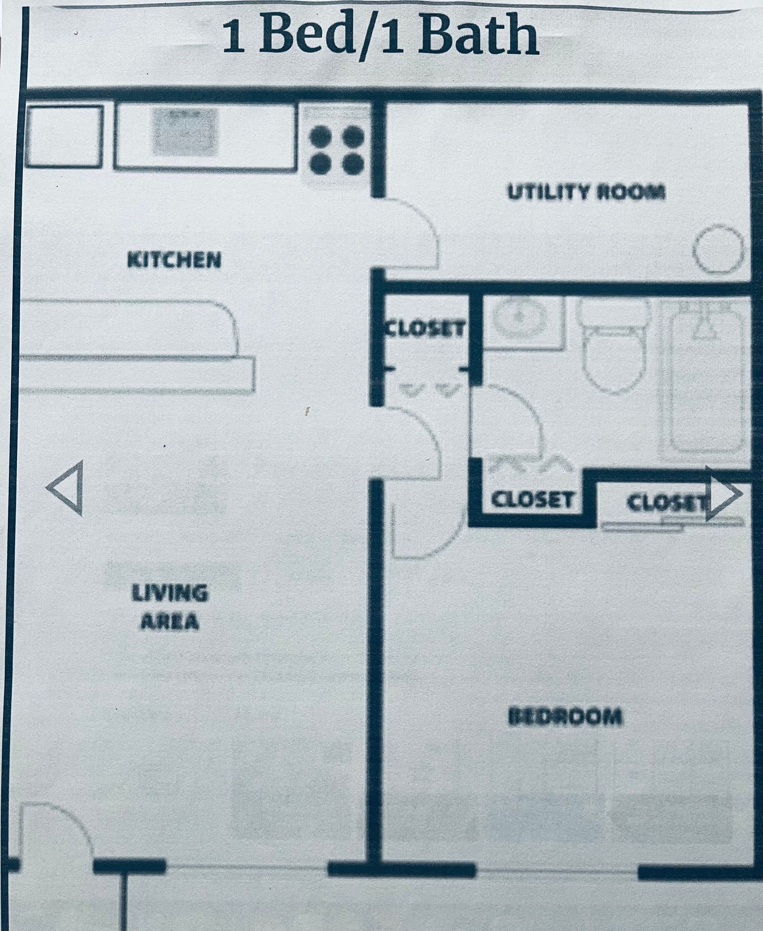 1 Bed and 1 Bath Apartments with In-Unit Laundry for Rent | Entirely Renovated Image